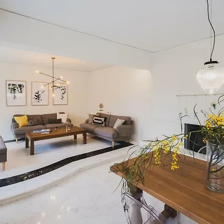Villa Mid-century Modern Garden